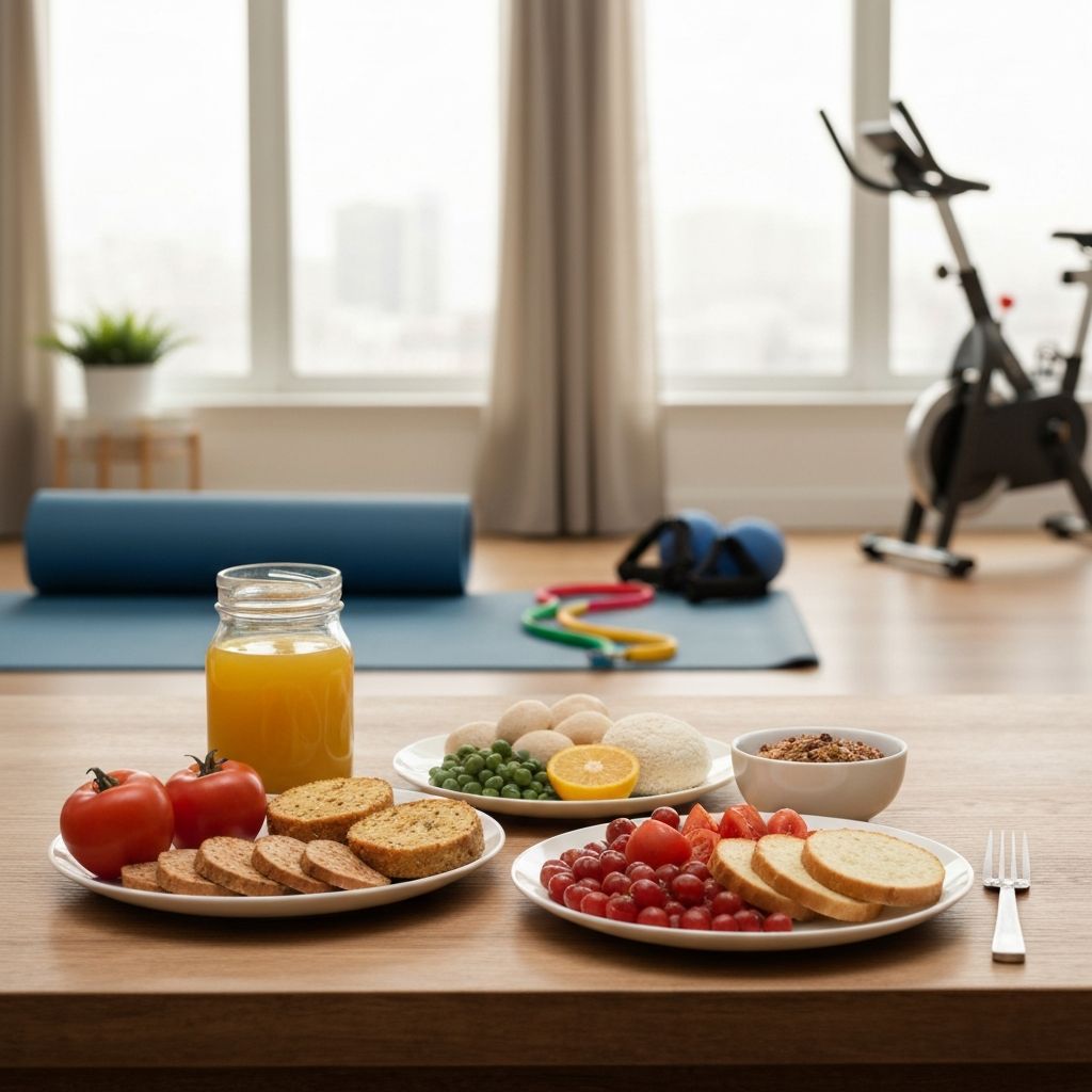 Zdravý životný štýl s vyváženou stravou a cvičením